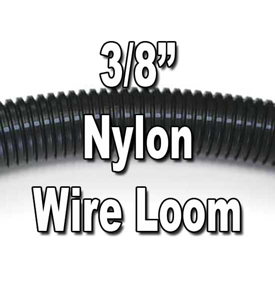 Kable Kontrol Convoluted Split Wire Loom Tubing - 3/8 Inside Diameter -  10' Length - White 